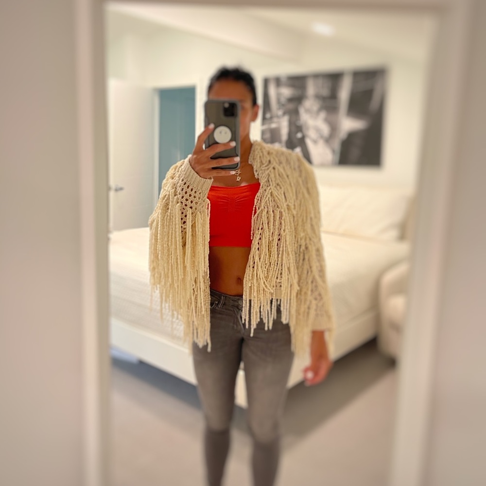 Fringe jacket/sweater